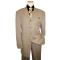 Stacy Adams Solid Taupe Super 100's 100% Polyester Suit